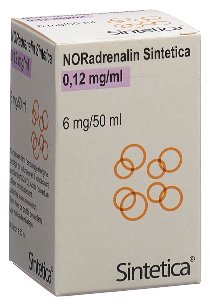 Noradrenalin Sintetica 0.12 mg/ml, soluzione per infusione