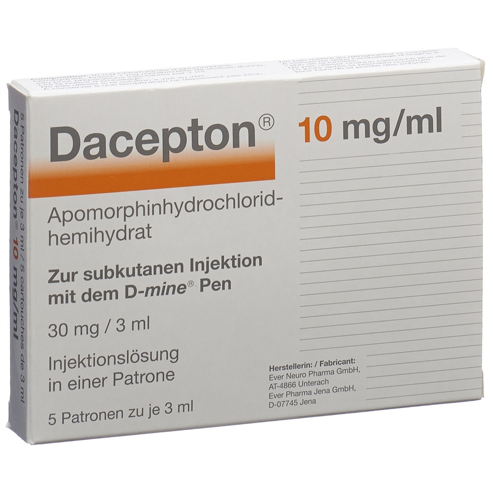 DACEPTON 10 mg/ml sol inj 5x3ml