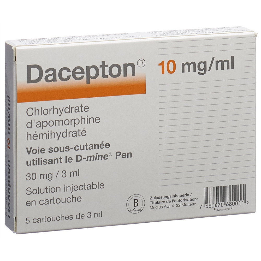 DACEPTON 10 mg/ml sol inj 5x3ml