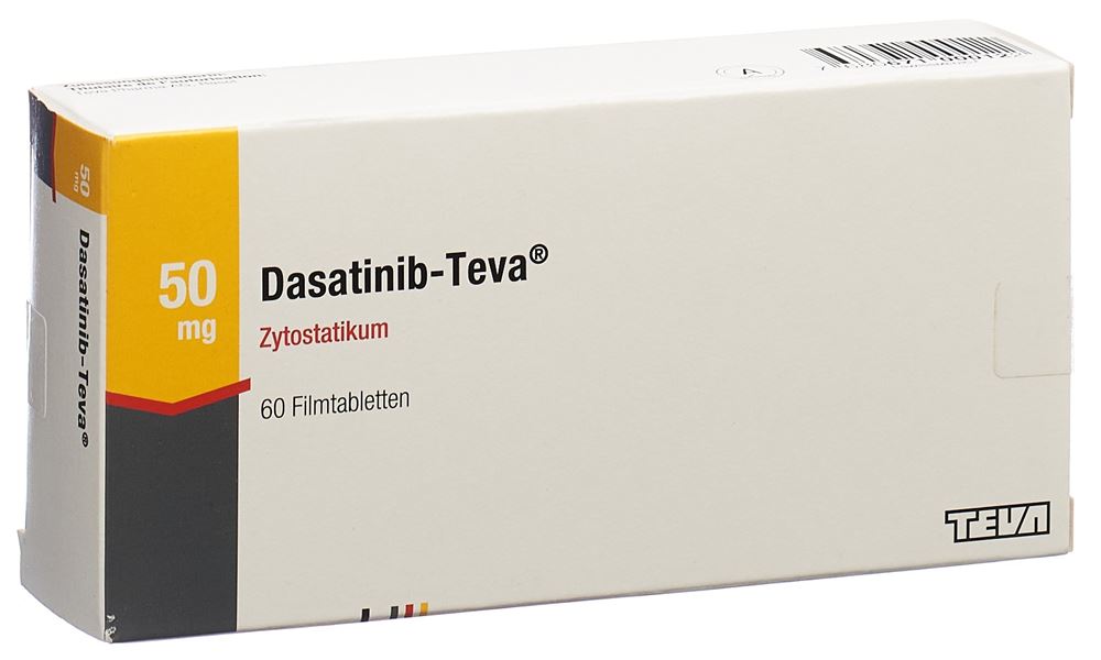 DASATINIB Teva cpr pell 50 mg 60 pce