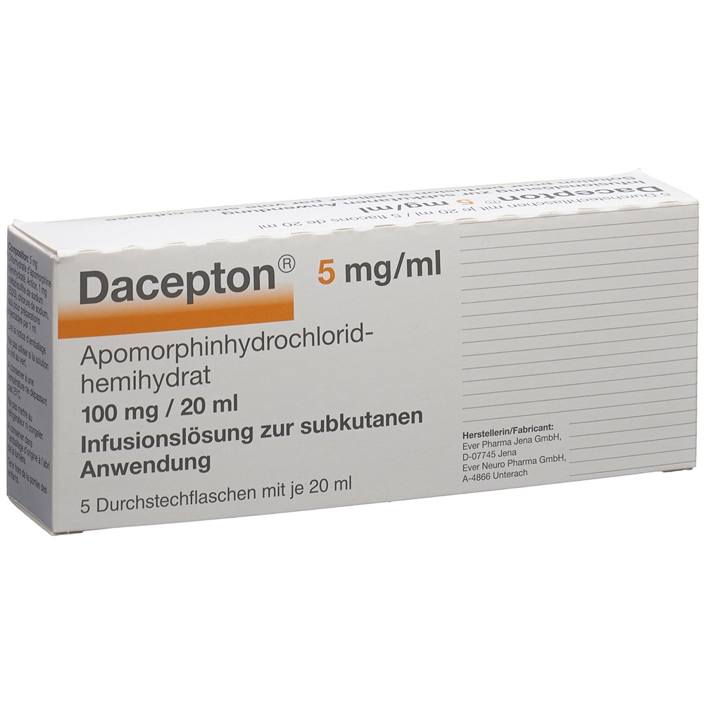 DACEPTON 5 mg/ml sol perf  5x20ml