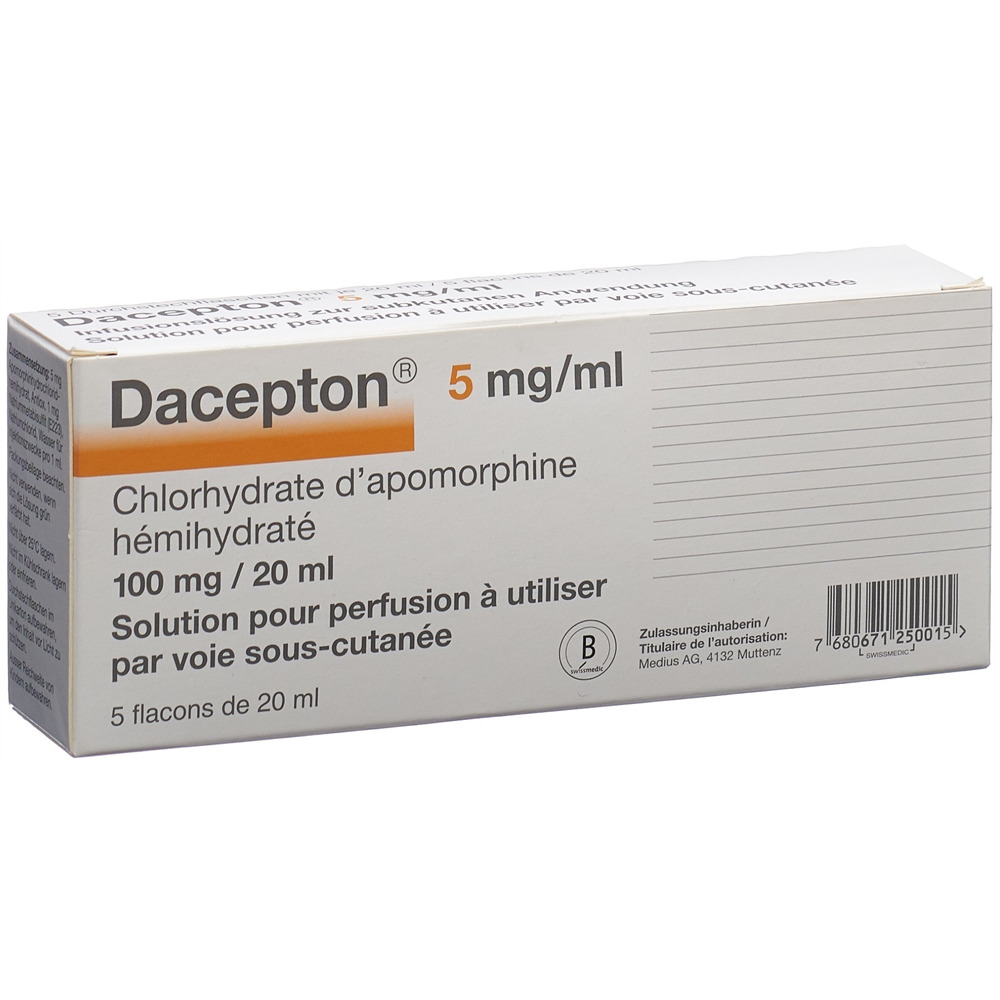 DACEPTON 5 mg/ml sol perf  5x20ml