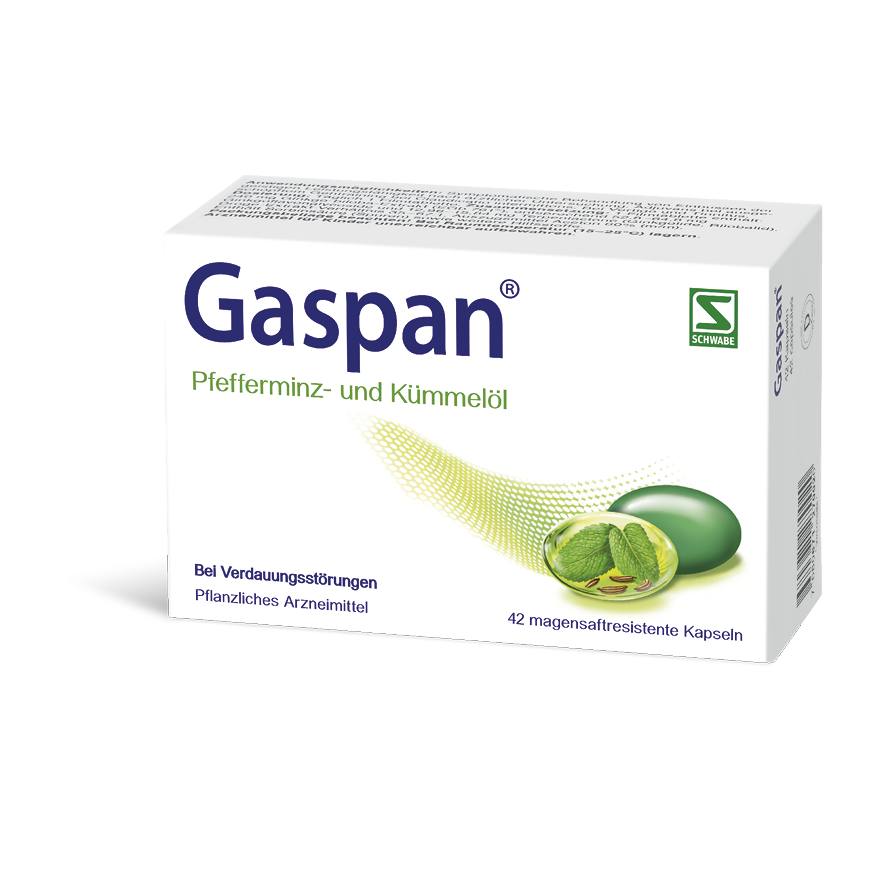 Gaspan, magensaftresistente Weichkapsel
