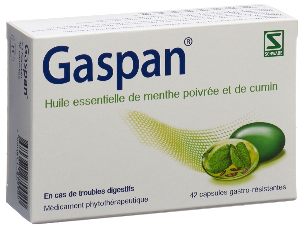 Gaspan, magensaftresistente Weichkapsel
