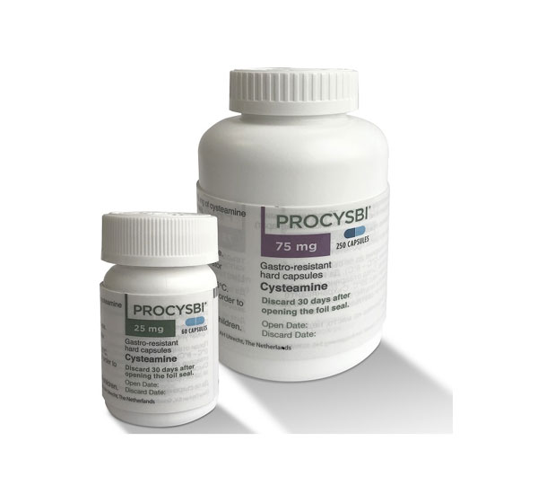 Procysbi 25 mg, gélules gastro-résistantes