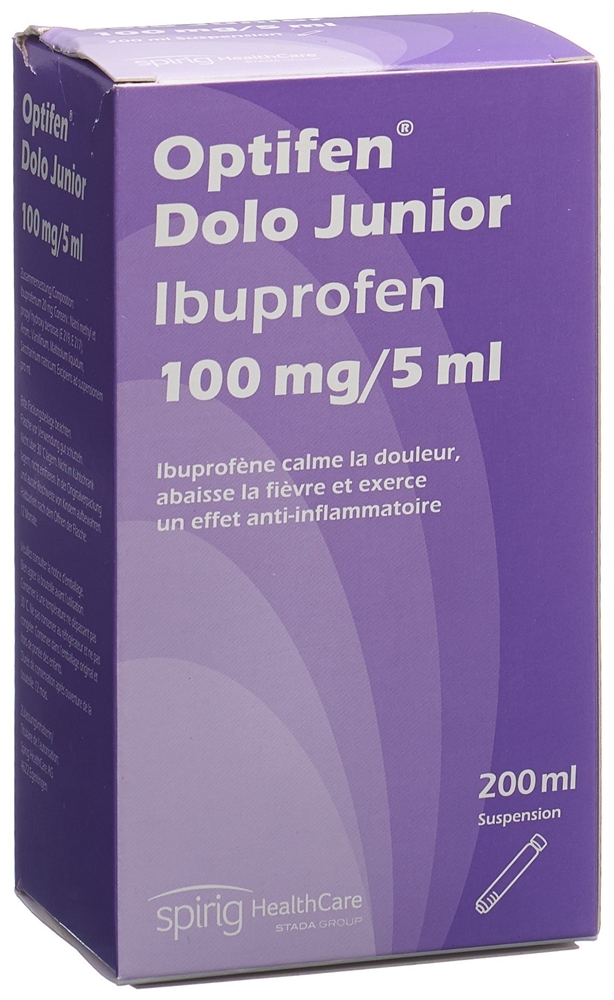 Optifen Dolo Junior 100 mg / 5ml, Suspension zum Einnehmen