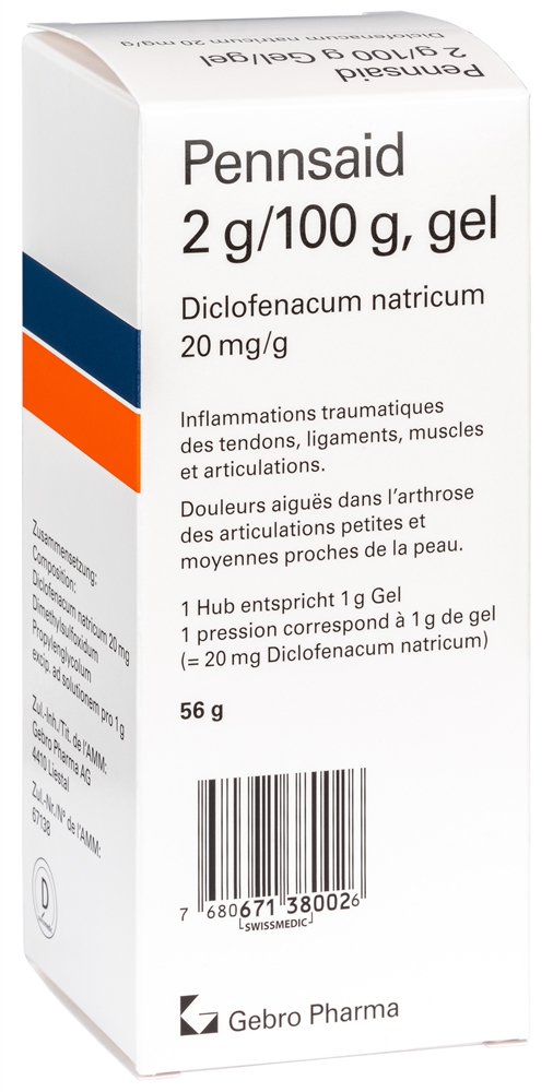 PENNSAID gel 2 g/100g spr dos 56 g