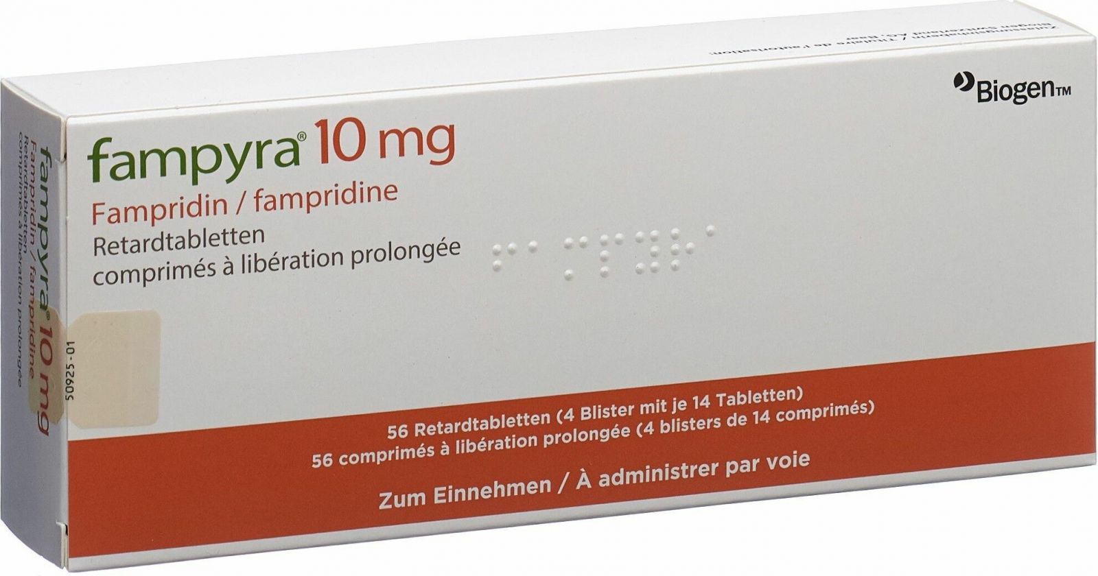 Fampyra 10 mg, Retardtabletten