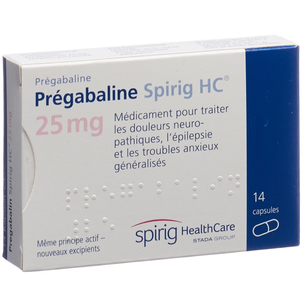 PREGABALINE Spirig HC caps 25 mg 14 pce