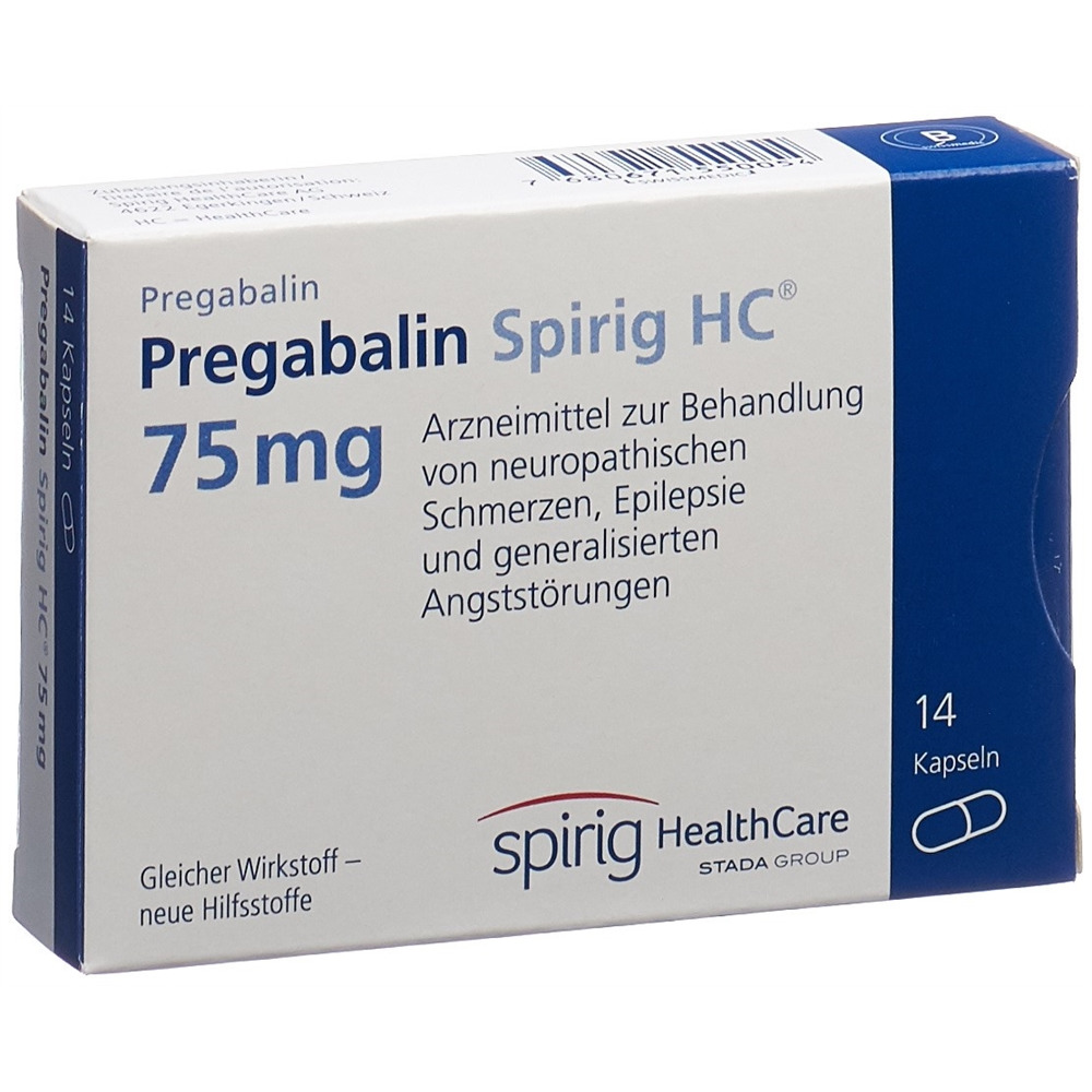 PREGABALINE Spirig HC caps 75 mg 14 pce