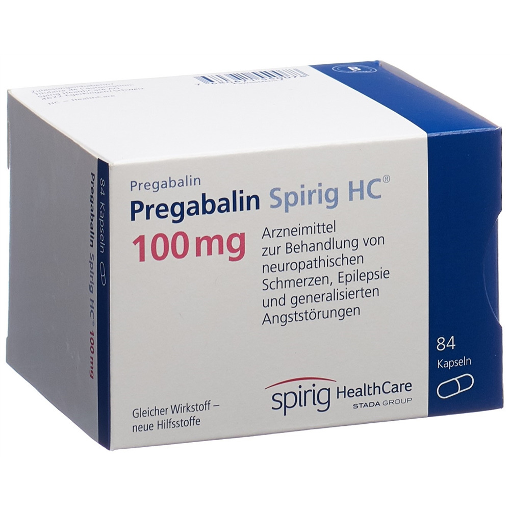 PREGABALINE Spirig HC caps 100 mg 84 pce