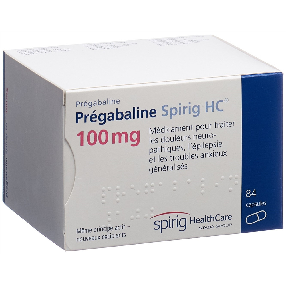 PREGABALINE Spirig HC caps 100 mg 84 pce
