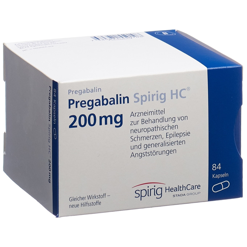 PREGABALINE Spirig HC caps 200 mg 84 pce
