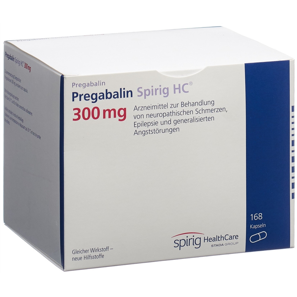 PREGABALINE Spirig HC caps 300 mg 168 pce