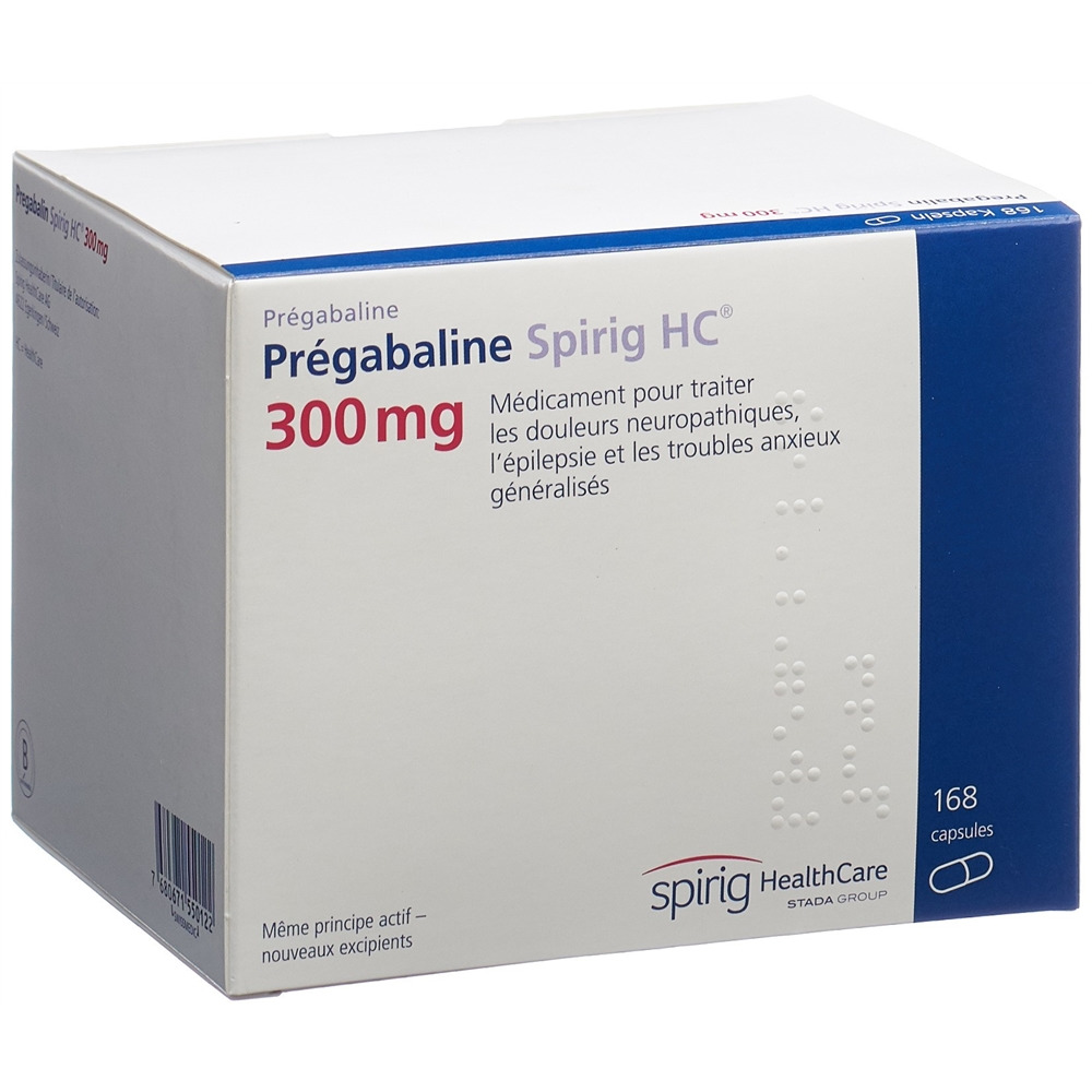 PREGABALINE Spirig HC caps 300 mg 168 pce