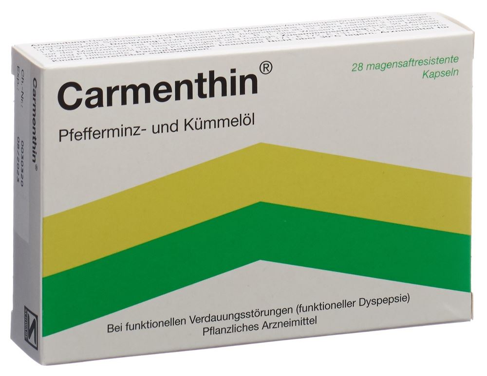 CARMENTHIN caps moll gastro-résistantes 28 pce