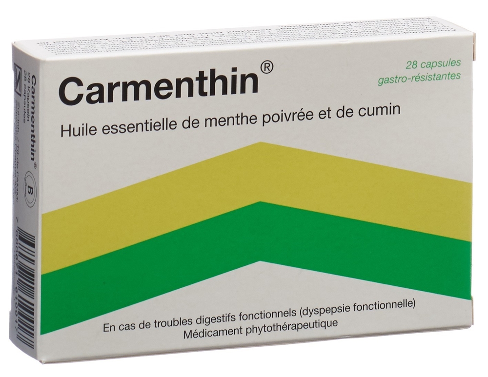 CARMENTHIN caps moll gastro-résistantes 28 pce