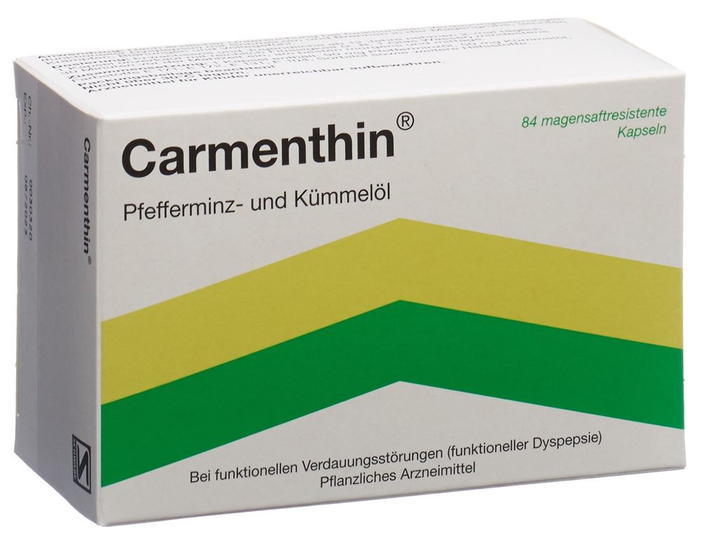 CARMENTHIN caps moll gastro-résistantes 84 pce