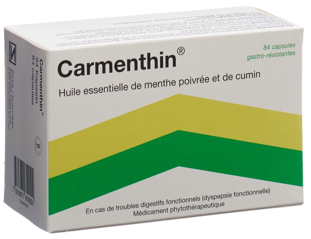 CARMENTHIN caps moll gastro-résistantes 84 pce