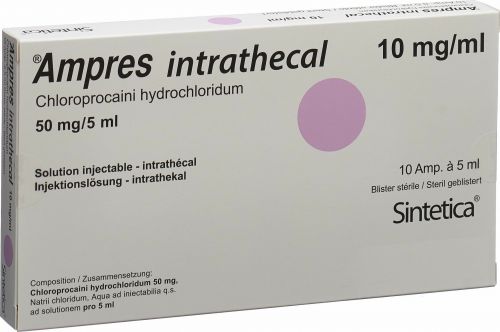 AMPRES intrathécal 50 mg/5ml bli sté amp 10 pce