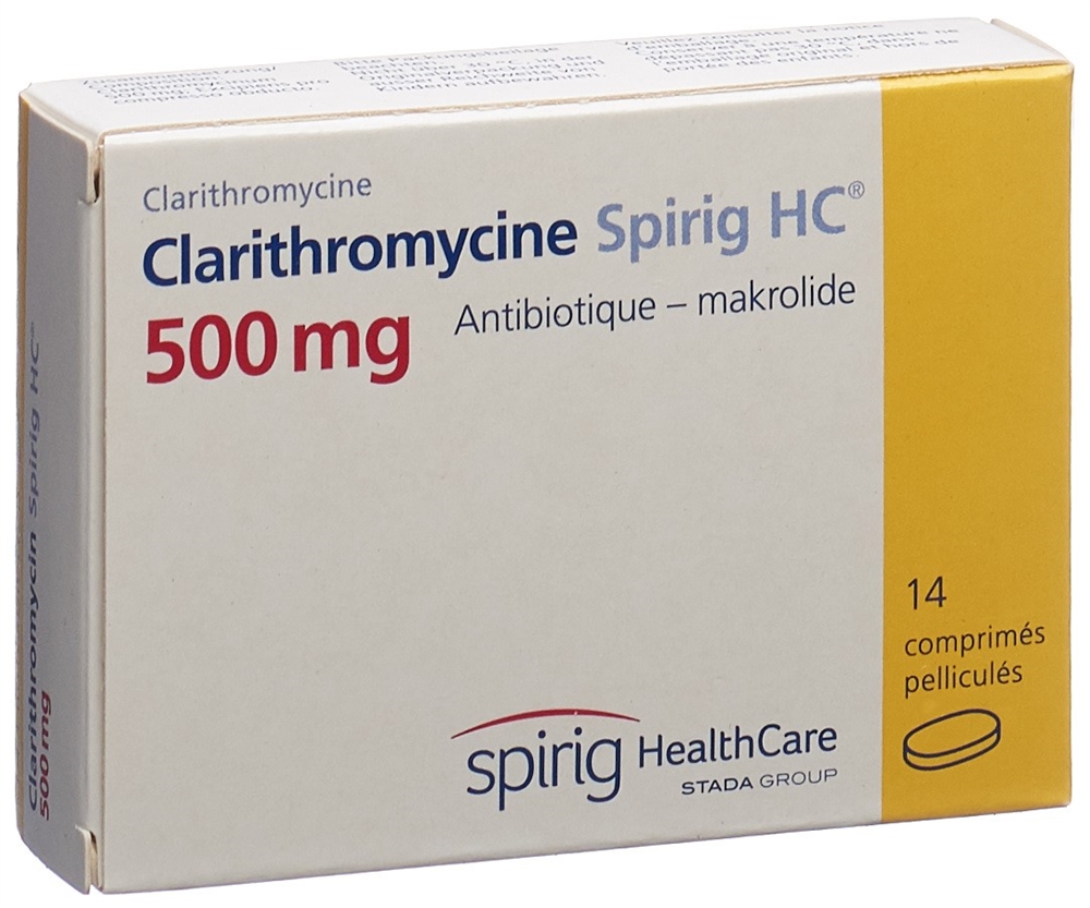 Clarithromycin Spirig HC 500 mg, Filmtabletten