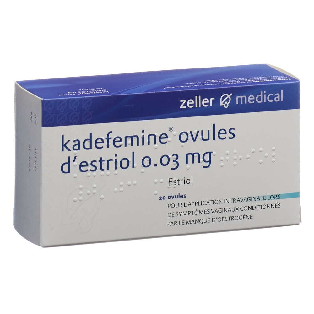 KADEFEMIN Estriol Ovula 0.03 mg 20 pce