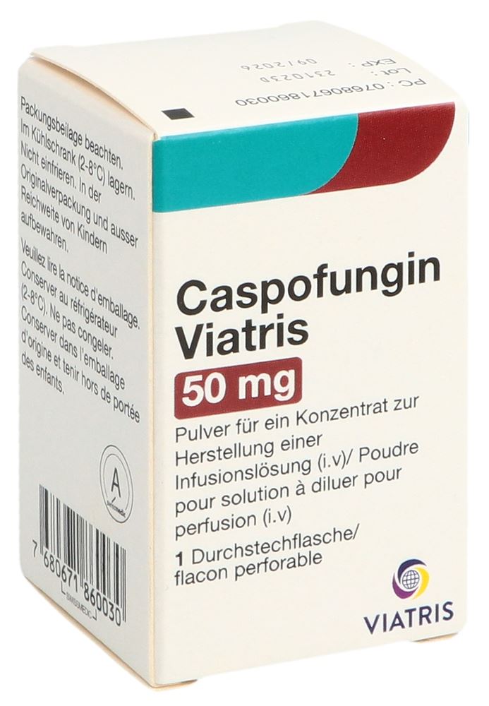 Caspofungin Viatris 50 mg, Pulver für ein Konzentrat zur Herstellung einer Infusionslösung