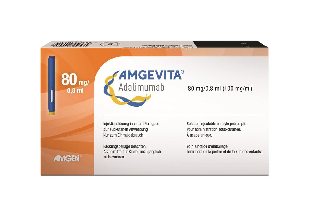 AMGEVITA sol inj 80 mg/0.8ml stylo prérempli