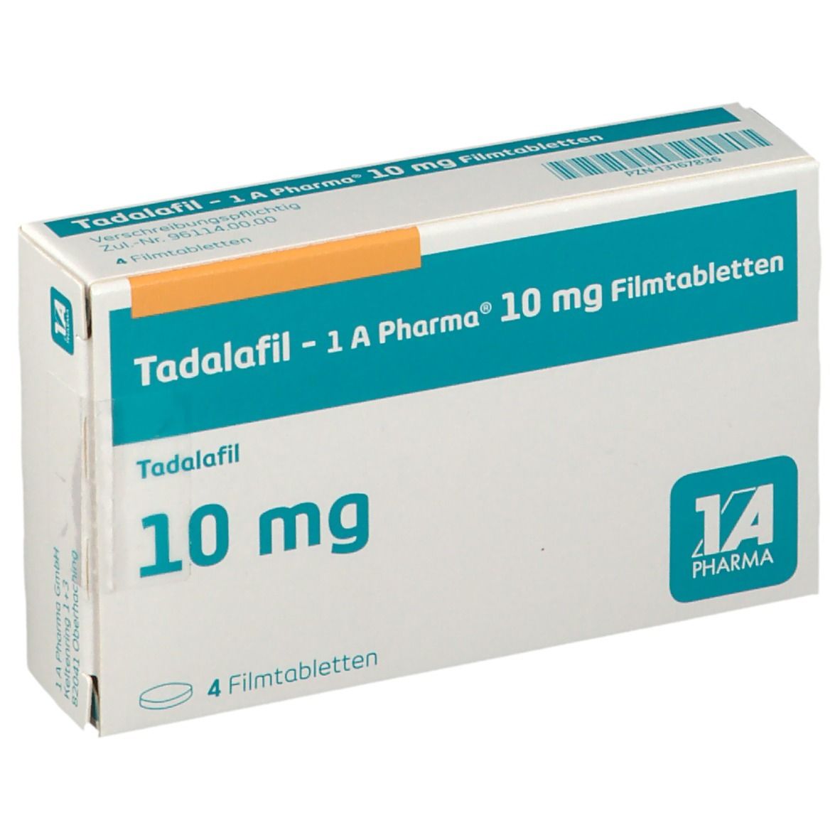 Tadalafil Menarini 10 mg, Filmtabletten