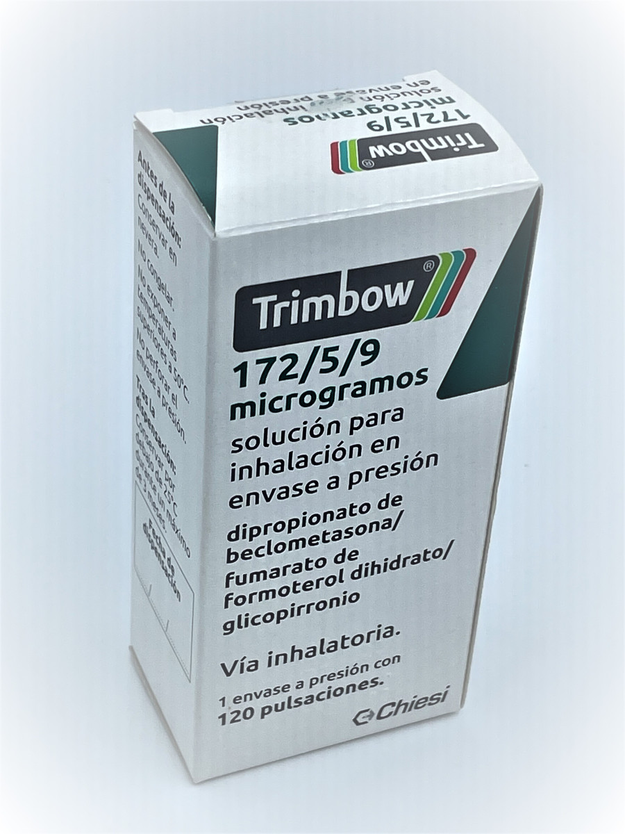 Trimbow 172/5/9 mcg, solution pour inhalation en flacon pressurisé