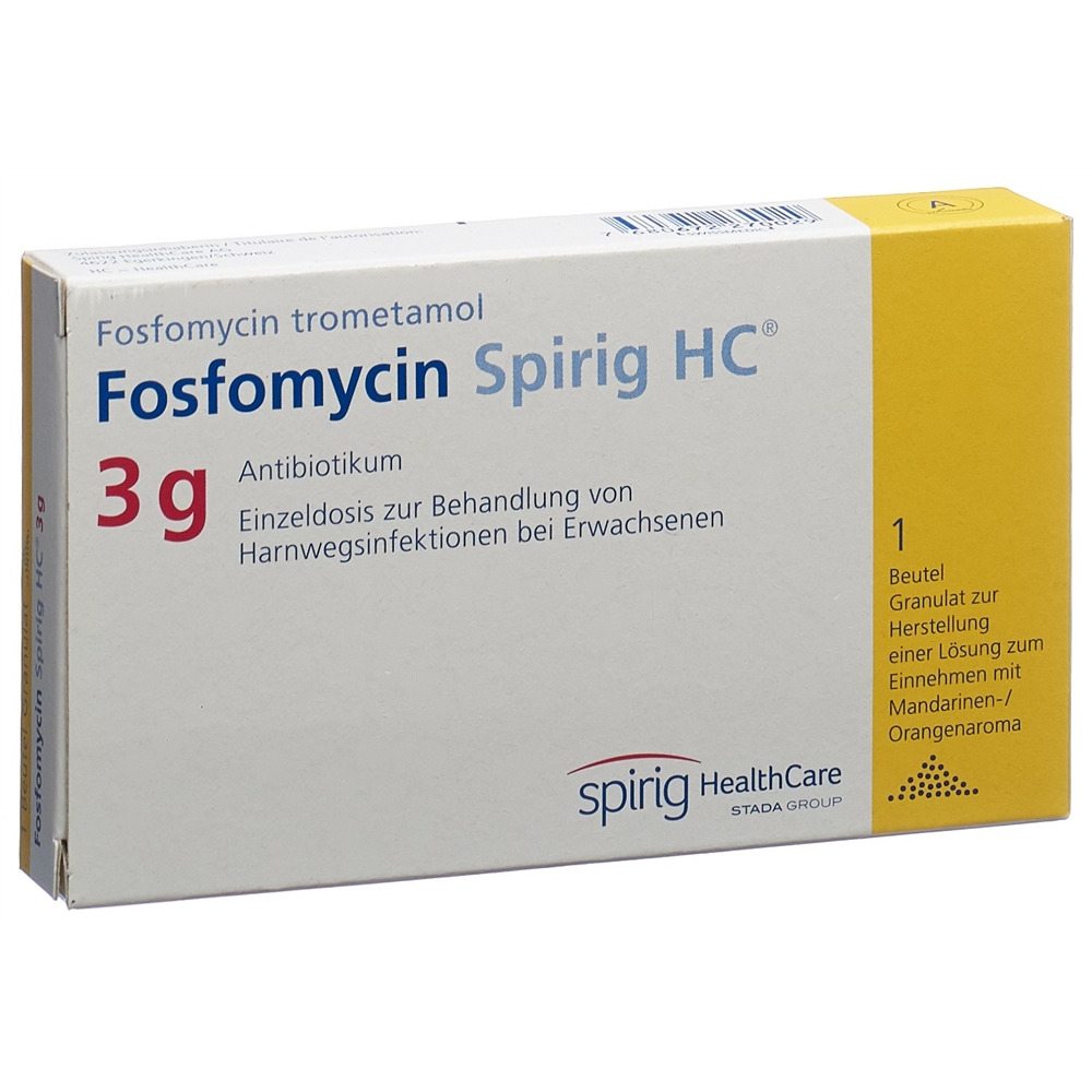 FOSFOMYCINE Spirig HC gran sache 3 g 1 pce