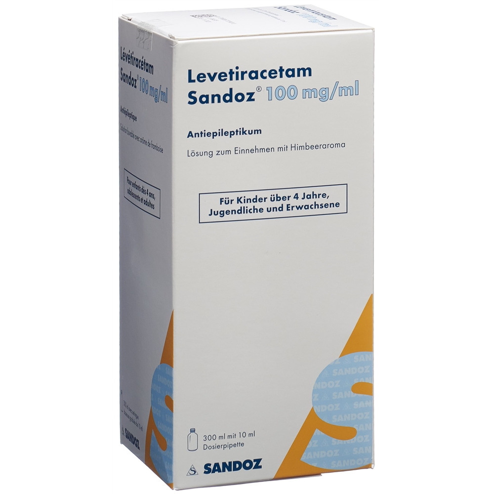 LEVETIRACETAM Sandoz sol 100 mg/ml fl 300 ml