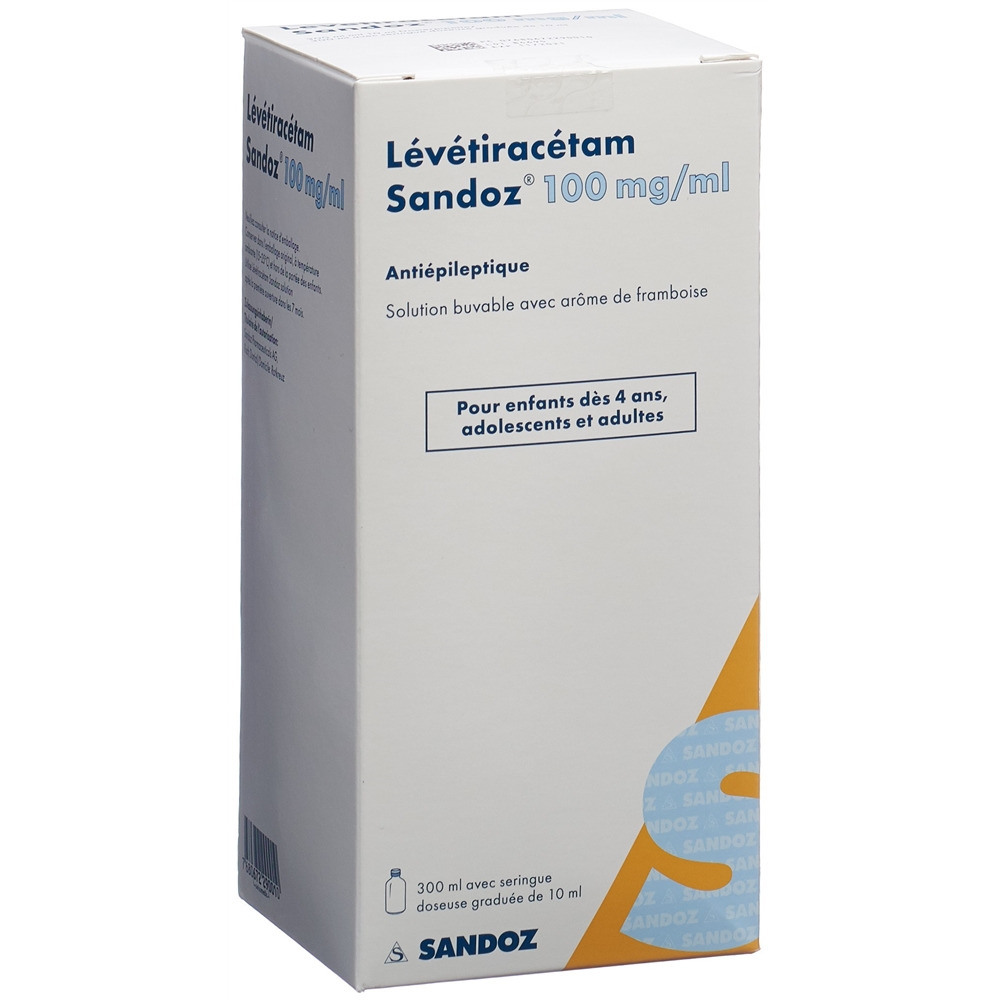 LEVETIRACETAM Sandoz sol 100 mg/ml fl 300 ml