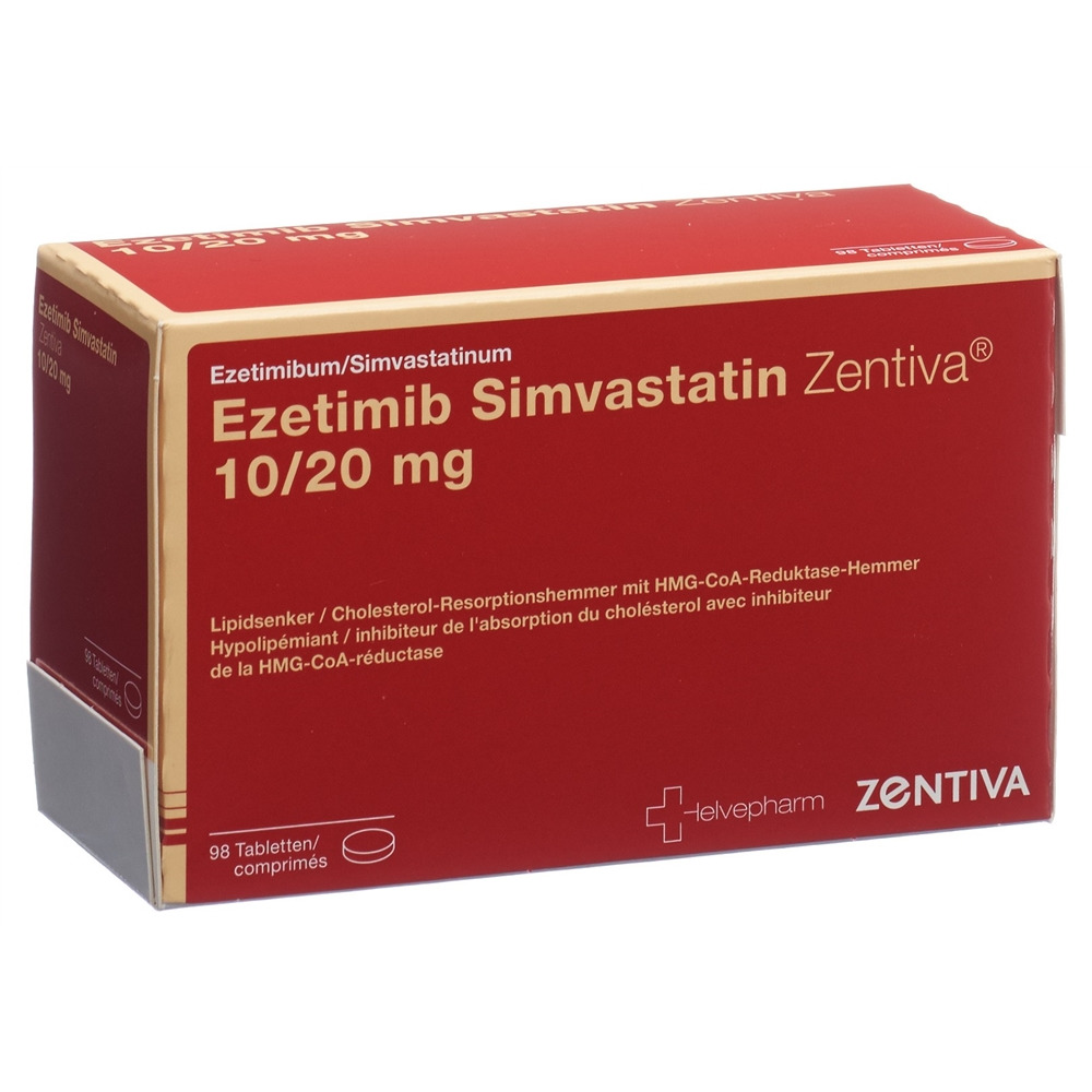 EZETIMIB SIMVASTATIN Zentiva cpr 10/20 mg 98 pce