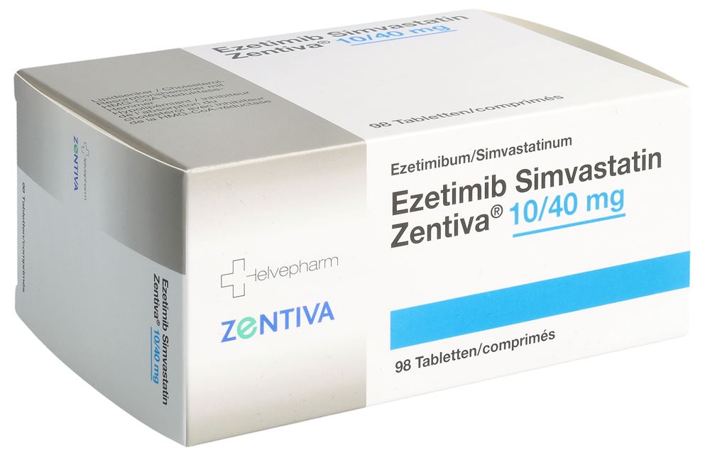 Ezetimib Simvastatin Zentiva 10/40 mg, Tabletten