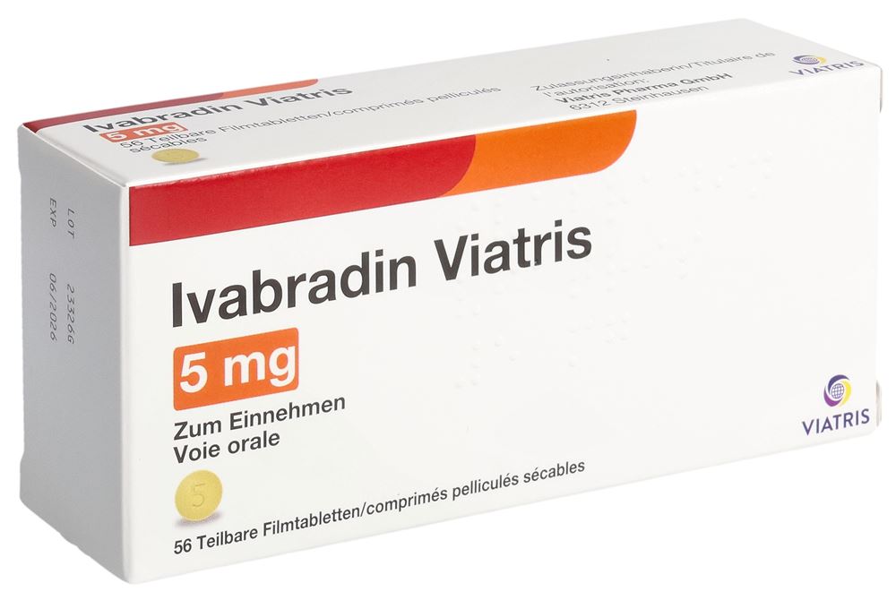 Ivabradin Viatris 5 mg, Filmtabletten