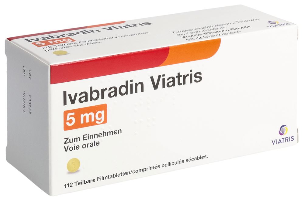 Ivabradin Viatris 5 mg, Filmtabletten