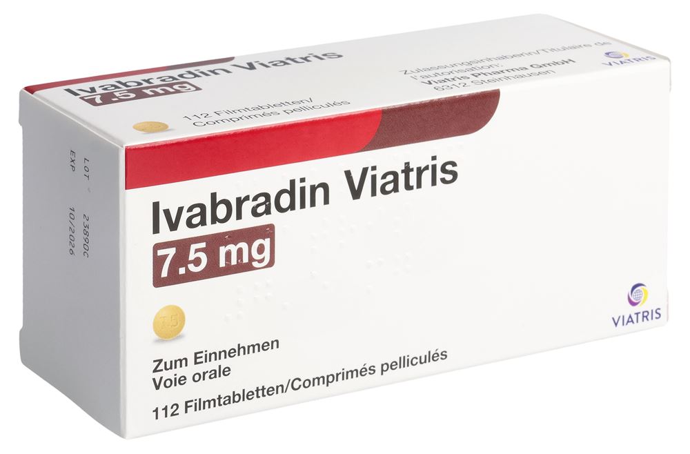 IVABRADIN Viatris cpr pell 7.5 mg 112 pce
