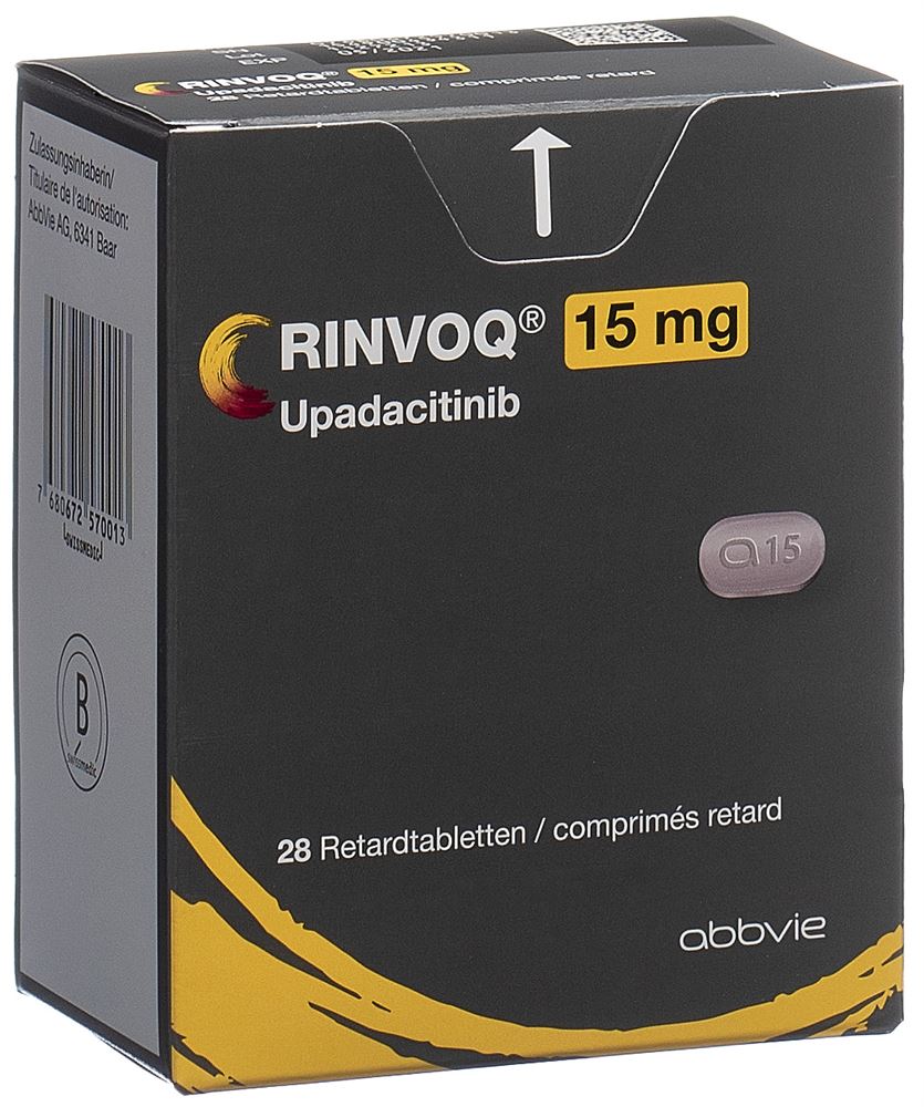 RINVOQ comprimé à libération prolong. 15 mg 28 pce