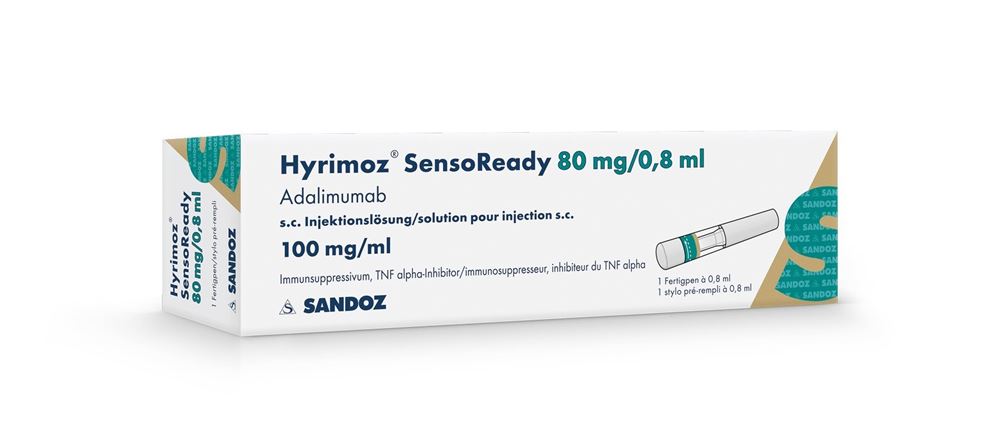 Hyrimoz SensoReady 80 mg/0.8 ml, Injektionslösung im Fertigpen