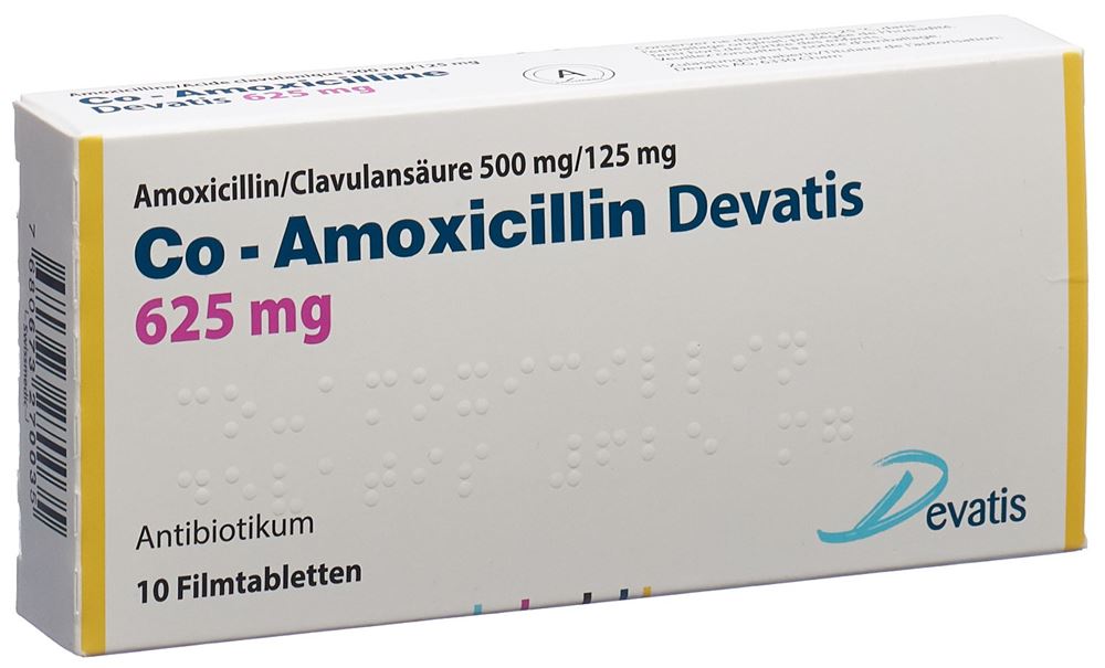Co-Amoxicillin Devatis 625 mg, Filmtabletten