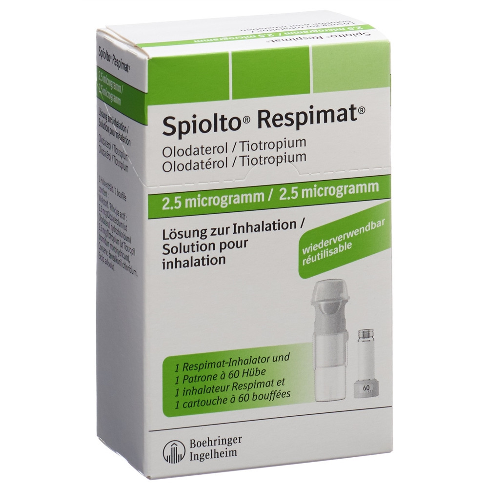 Spiolto Respimat 2.5 mcg / 2.5 mcg, Lösung zur Inhalation (wiederverwendbar)