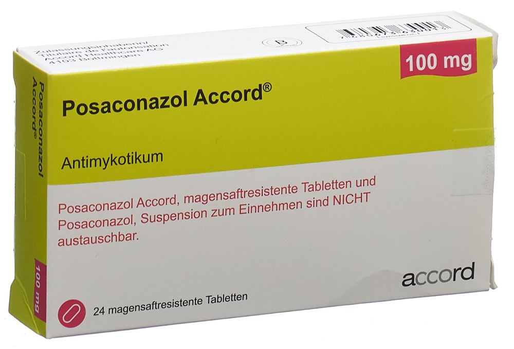 POSACONAZOL Accord cpr pellic 100 mg 24 pce