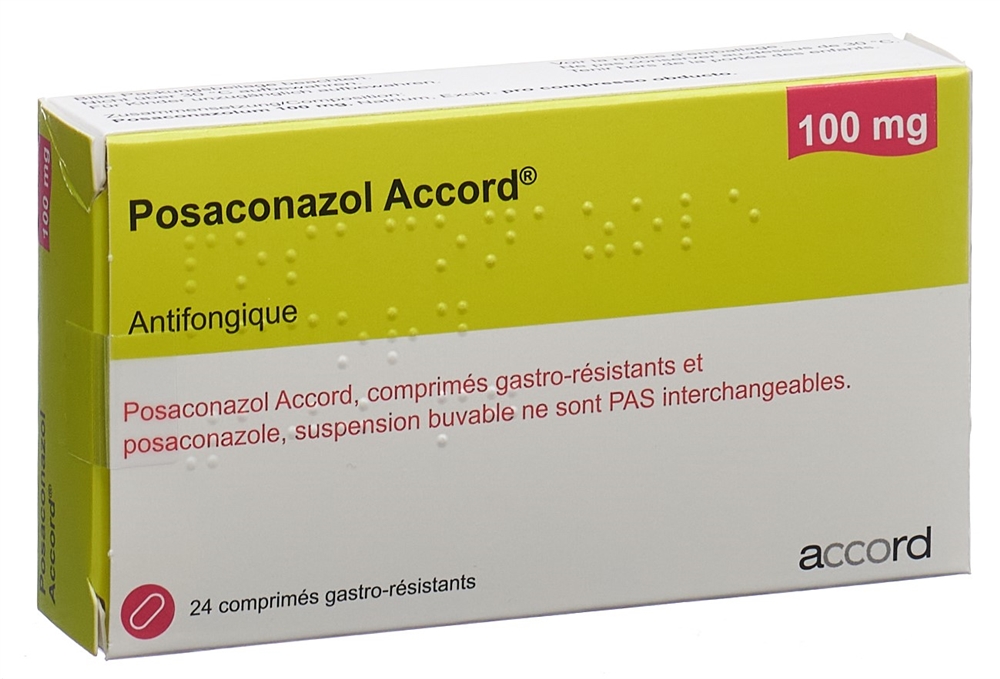 POSACONAZOL Accord cpr pellic 100 mg 24 pce