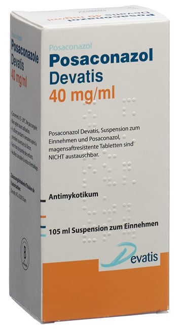 POSACONAZOL Accord susp 40 mg/ml buvable 105 ml