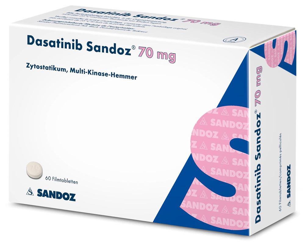 DASATINIB Sandoz cpr pell 70 mg 60 pce