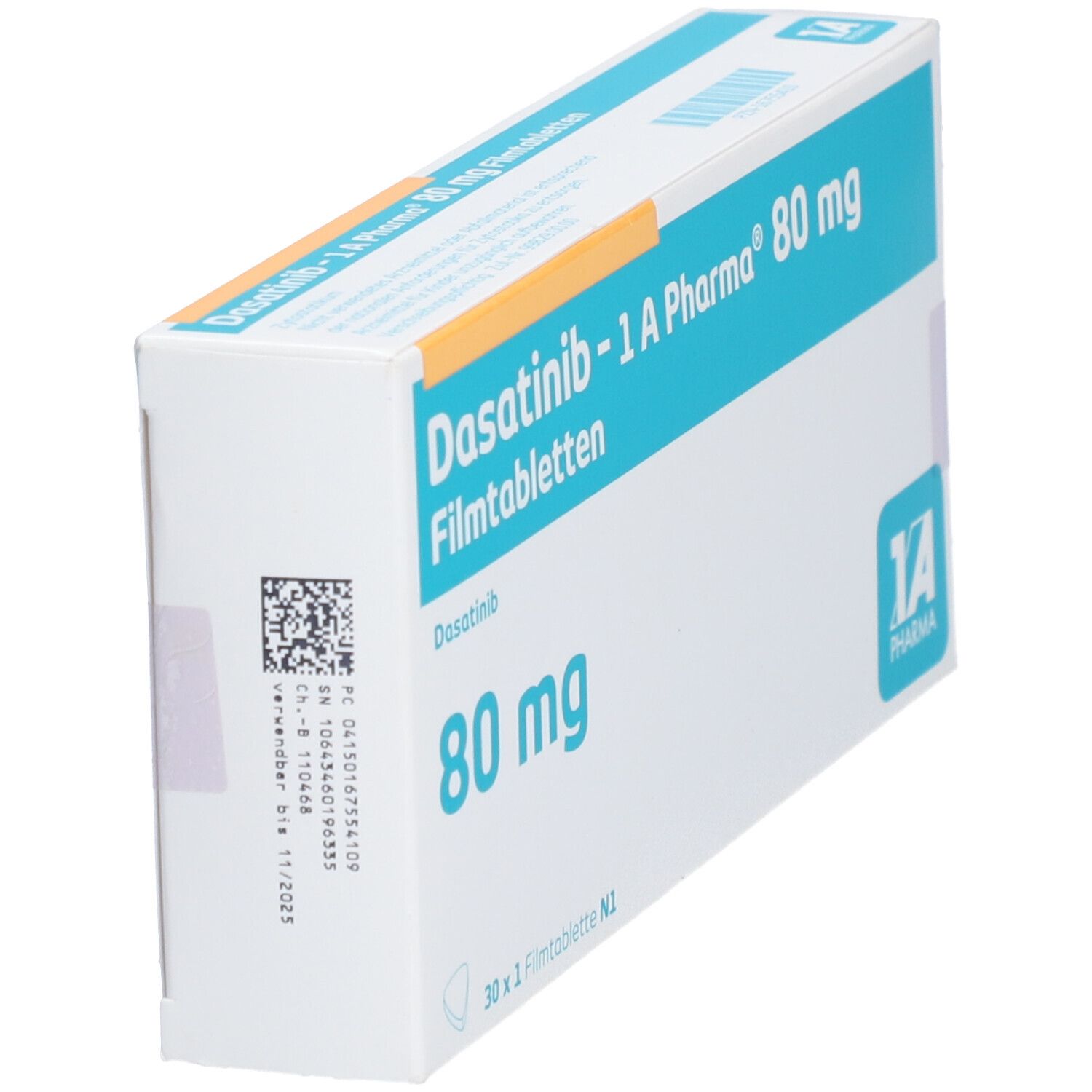Dasatinib Sandoz 80 mg, Filmtabletten