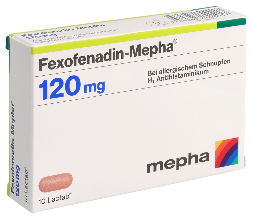FEXOFENADIN Mepha Lactab 120 mg 10 pce
