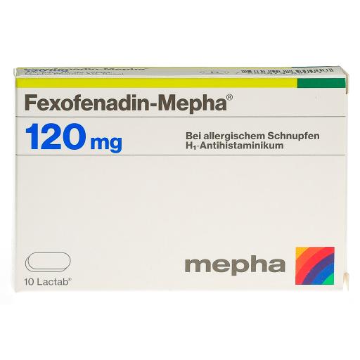 FEXOFENADIN Mepha Lactab 120 mg 10 pce