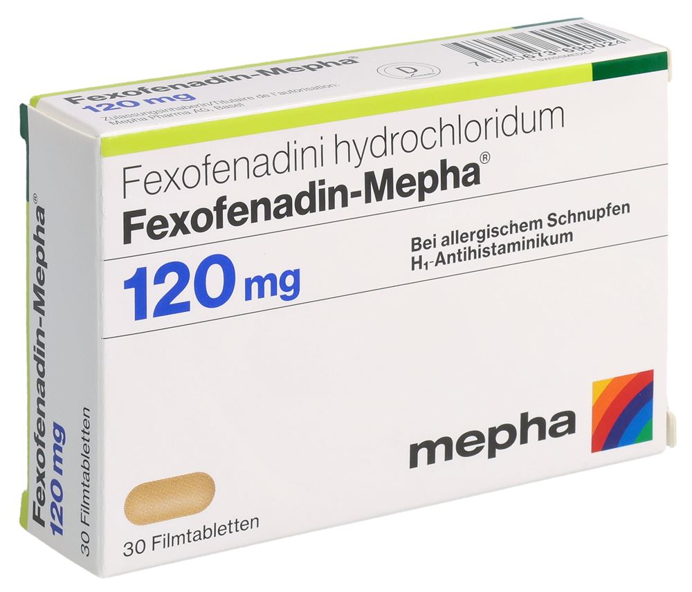 FEXOFENADIN Mepha Lactab 120 mg 30 pce